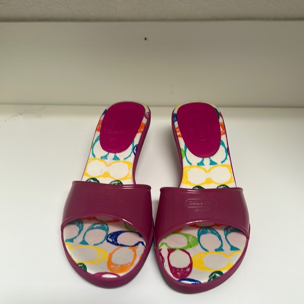 Vintage Coach Jelly Kitten pink heels